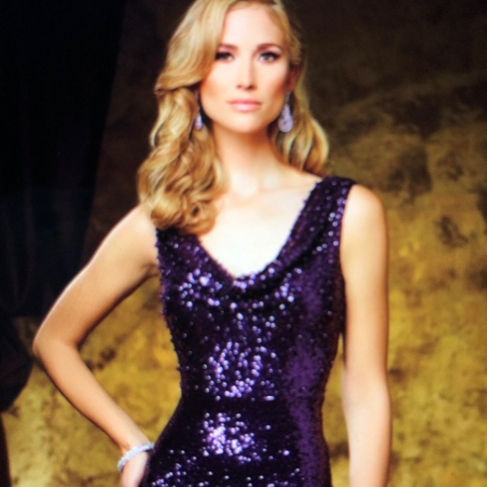 Celebrity David Tutera DT11611 Cowl Neckline Dress